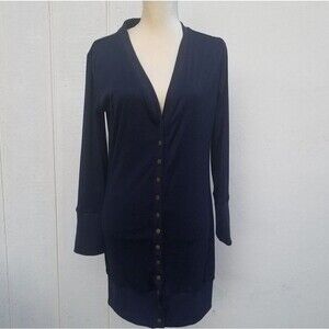 Merokeety long button down cardigan size large